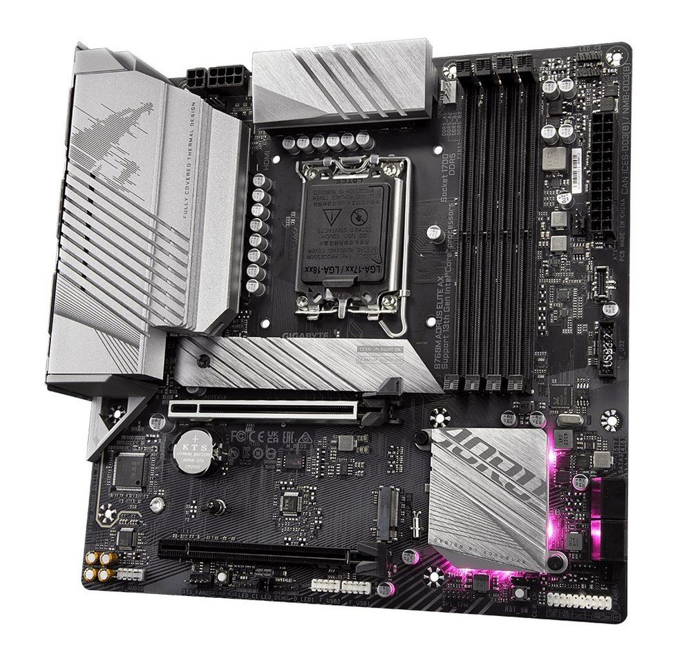 Gigabyte B760M AORUS ELITE AX Motherboard Intel B760 LGA 1700 micro ATX Mainboard Gigabyte B760M AORUS ELITE AX Motherboard Intel B760 LGA 1700 micro ATX Mainboard von Gigabyte