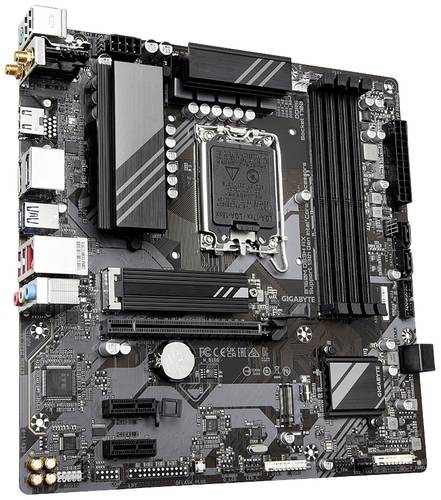 Gigabyte B760M DS3H AX Mainboard Sockel (PC) Intel® 1700 Formfaktor (Details) Micro-ATX Mainboard-C von Gigabyte