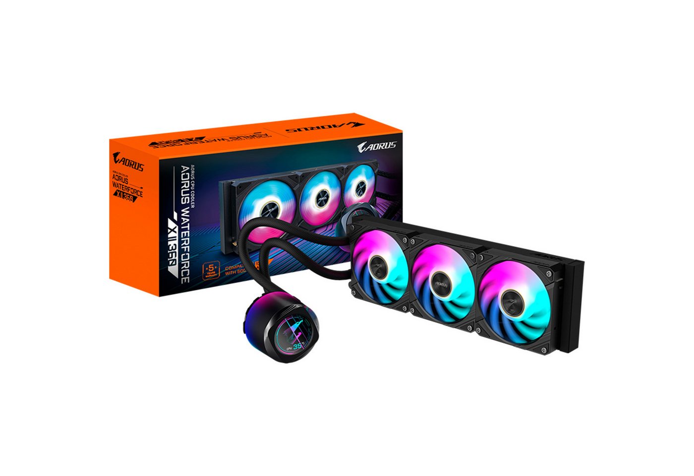 Gigabyte Wasserkühlung GIGABYTE AORUS WATERFORCE X II 360mm Gigabyte Wasserkühlung GIGABYTE AORUS WATERFORCE X II 360mm von Gigabyte