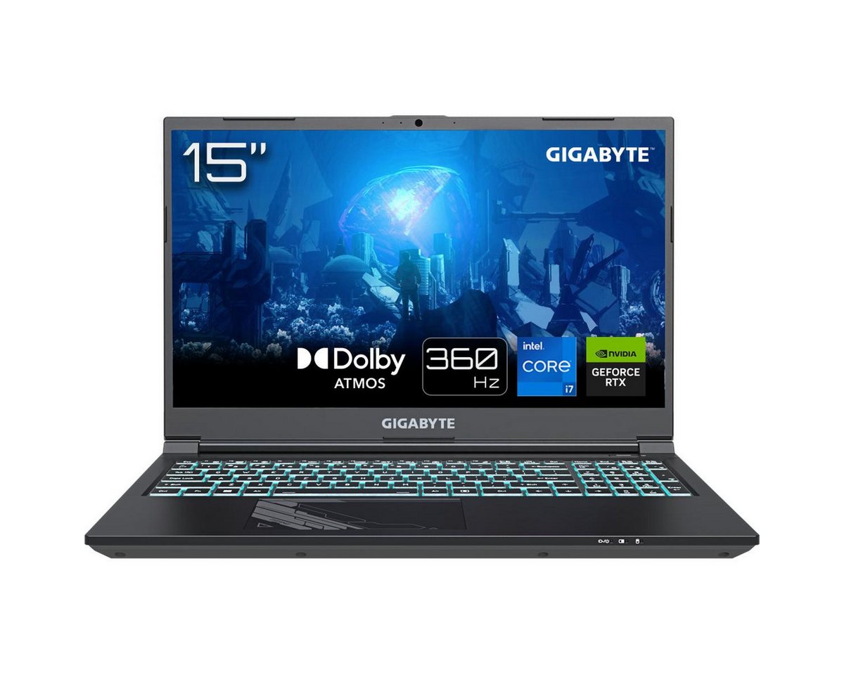 Gigabyte G5 KF5 H3DE554KH Gaming-Notebook (39.62 cm/15.6 Zoll, Intel Core i7 13620H, RTX 4060, 1000 GB SSD) von Gigabyte