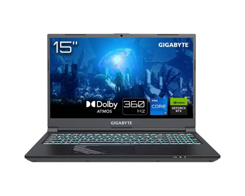 Gigabyte G5 KF5 H3DE554KH Gaming-Notebook (39.62 cm/15.6 Zoll, Intel Core i7 13620H, RTX 4060, 3000 GB SSD) von Gigabyte