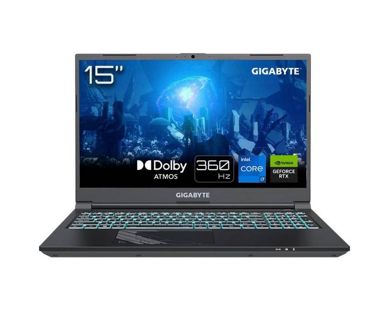 Gigabyte G5 KF5 H3DE554KH Gaming-Notebook (39.62 cm/15.6 Zoll, Intel Core i7 13620H, RTX 4060, 5000 GB SSD) von Gigabyte