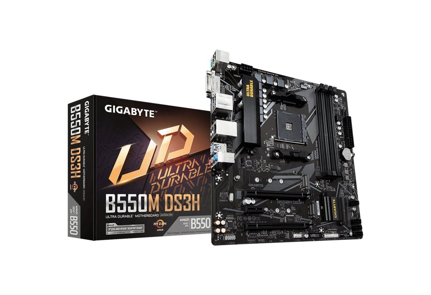 Gigabyte GIGABYTE B550M DS3H, Mainboard Mainboard Gigabyte GIGABYTE B550M DS3H, Mainboard Mainboard von Gigabyte