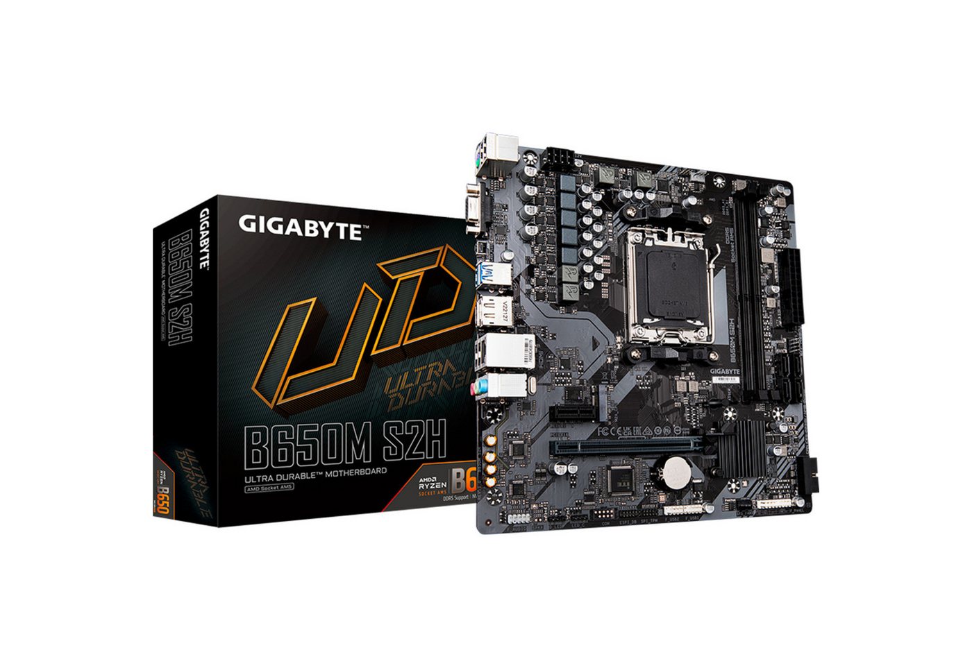 Gigabyte GIGABYTE B650M S2H, Mainboard Mainboard Gigabyte GIGABYTE B650M S2H, Mainboard Mainboard von Gigabyte