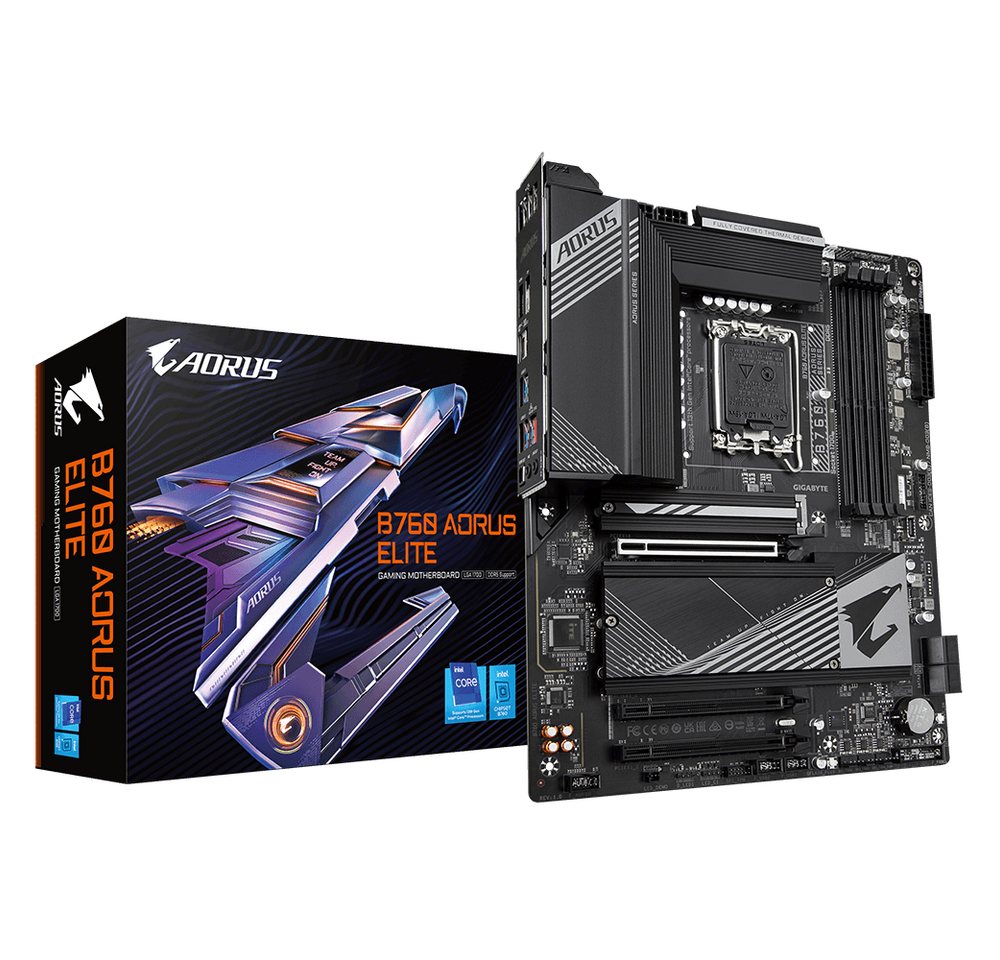 Gigabyte GIGABYTE B760 AORUS ELITE S1700 Mainboard von Gigabyte