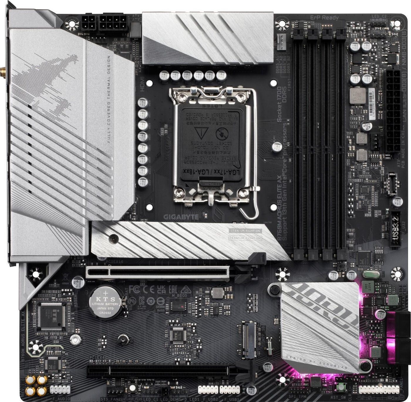 Gigabyte GIGABYTE B760M AORUS Elite AX Mainboard Gigabyte GIGABYTE B760M AORUS Elite AX Mainboard von Gigabyte