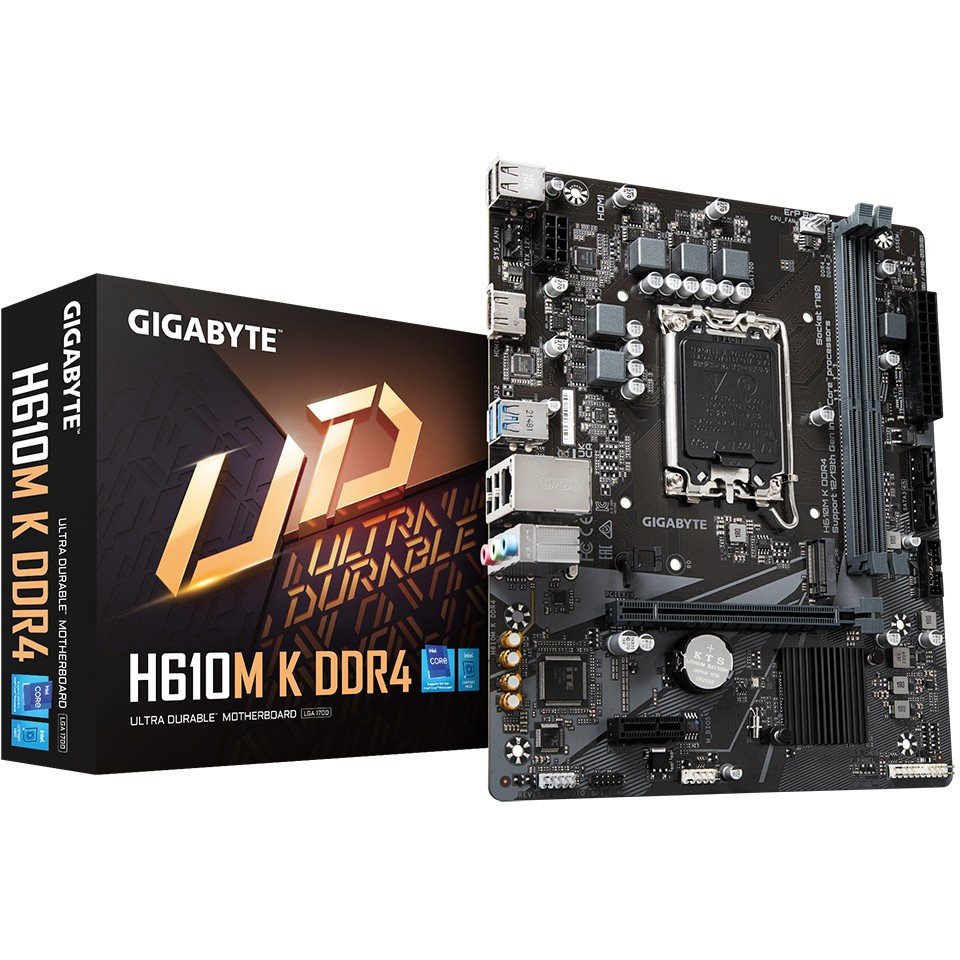 Gigabyte GIGABYTE H610M K DDR4 S1700 Mainboard von Gigabyte