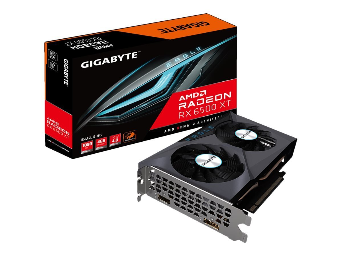 Gigabyte GIGABYTE Radeon RX 6500 XT EAGLE 4GB Grafikkarte von Gigabyte