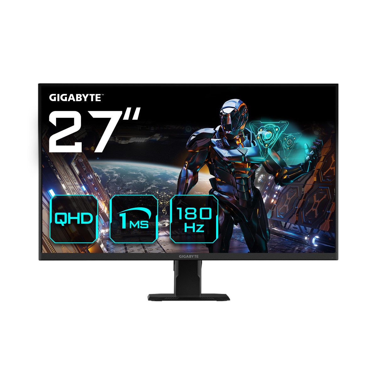 Gigabyte GS27QA Gaming-Monitor (68,5 cm/27 , 2560 x 1440 px, QHD, 1 ms Reaktionszeit, 180 Hz, LED) [Energieklasse F] (GS27QA EU) von Gigabyte