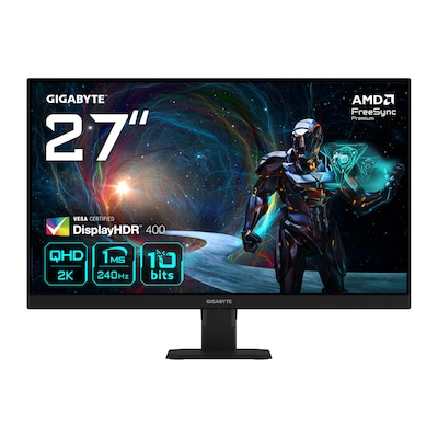 Gigabyte GS27QXA 68,6cm (27") QHD IPS Gaming Monitor 16:9 HDMI/DP 240Hz 1ms von Gigabyte