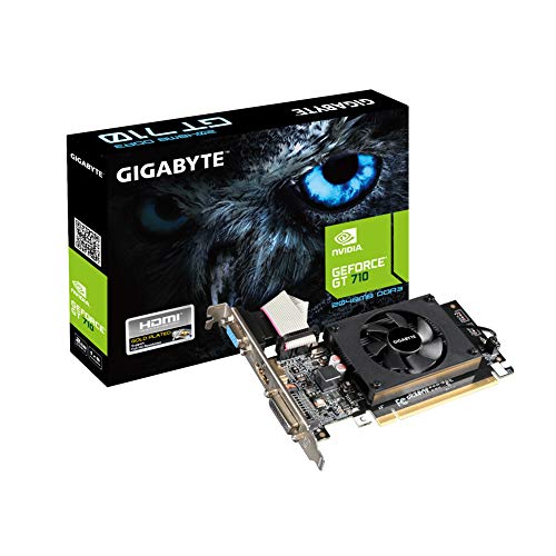 Gigabyte GV-N710D3-2GL GeForce GT 710 2 GB GDDR3 – Grafikkarten (NVIDIA, Geforce GT 710, 4096 x 2160 Pixel, 954 MHz, 2048 x 1536 Pixel, 4096 x 2160 Pixel) von Gigabyte