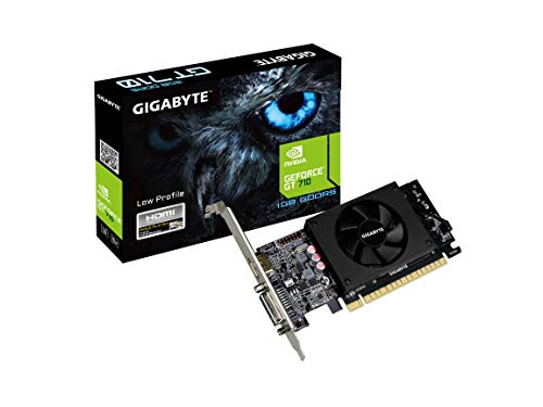 Gigabyte GeForce GT 710 Grafikkarten (1 GB, unterstützt PCI Express 2.0 X8 Busschnittstelle). Grafikkarten GV-N710D5-1GL REV2.0 (erneuert) von Gigabyte