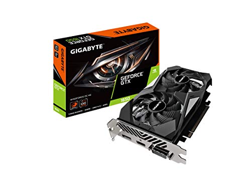 Gigabyte GeForce GTX 1650 D6 WINDFORCE OC 4G (rev. 2.0) Grafikkarte, 172 mm kompakte Größe, 4 GB 128-Bit GDDR6, GV-N1656WF2OC-4GD REV2.0 Grafikkarte von Gigabyte