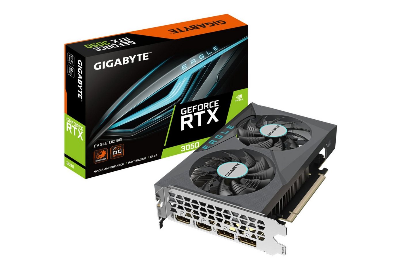 Gigabyte GeForce RTX 3050 EAGLE OC 6G Grafikkarte von Gigabyte