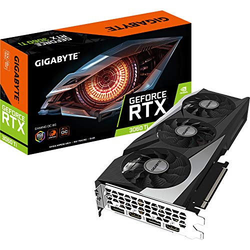 Gigabyte GeForce RTX 3060 Ti Gaming OC 8GB V2 LHR Grafikkarte, GV-N306TGAMING OC-8GD V2, weiß von Gigabyte
