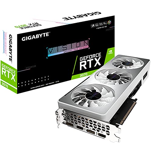 Gigabyte GeForce RTX 3070 Vision OC 8GB V2 LHR Grafikkarte GV-N3070VISION OC-8GD V2 von Gigabyte
