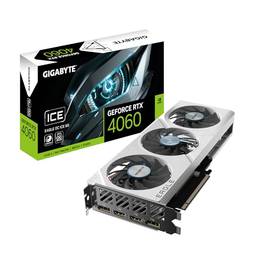 Gigabyte GeForce RTX 4060 Eagle OC Ice (8GB GDDR6/PCI Express 4.0/2505MHz/17000MHz) von Gigabyte