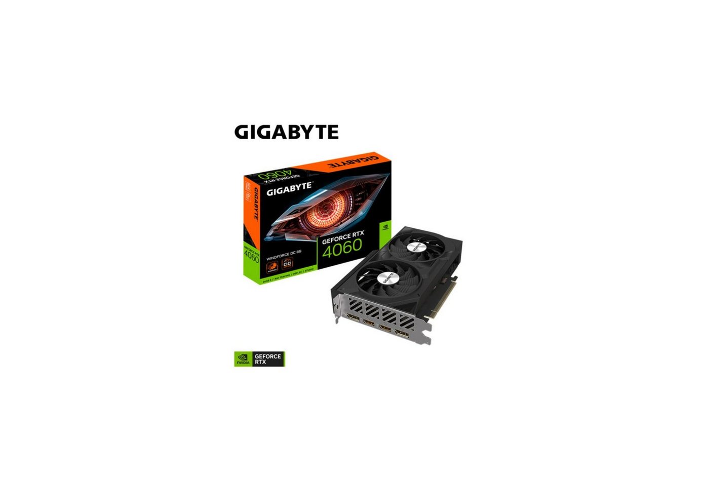 Gigabyte GeForce RTX 4060 WINDFORCE OC 8G Grafikkarte von Gigabyte