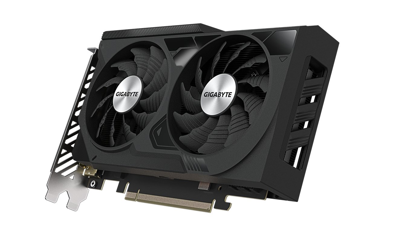 Gigabyte GeForce RTX 4060 WindForce OC 8GB GDDR6, 2x HDMI, 2x DP Grafikkarte (8 GB, GDDR6) von Gigabyte