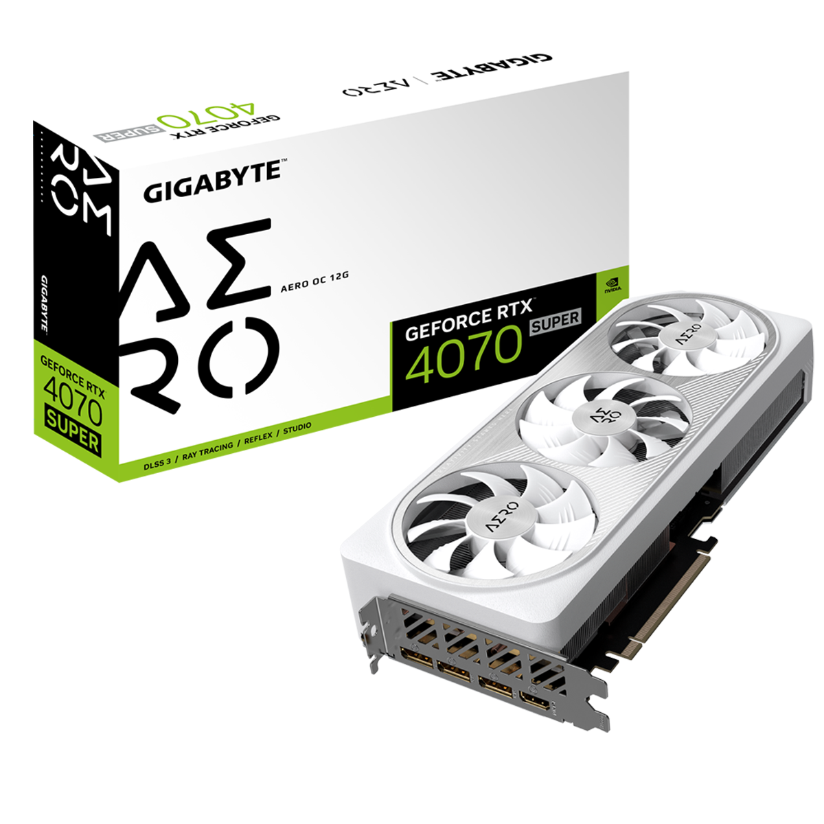 Gigabyte GeForce RTX 4070 SUPER AERO OC 12GB - 12GB GDDR6X, HDMI, 3x DP von Gigabyte