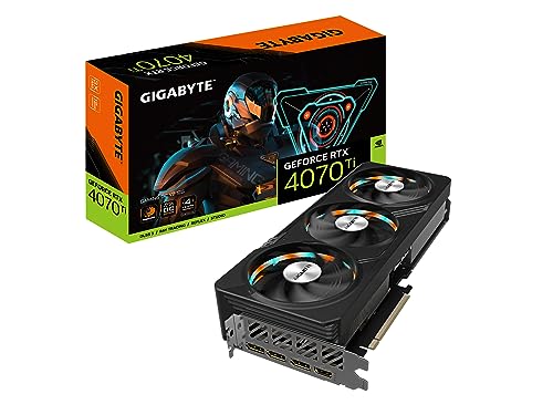 Gigabyte GeForce RTX 4070 Ti Gaming OC V2 12G Grafikkarte, 3X WINDFORCE Lüfter, 12GB 192-Bit GDDR6X, GV-N407TGAMING OCV2-12GD Grafikkarte von Gigabyte
