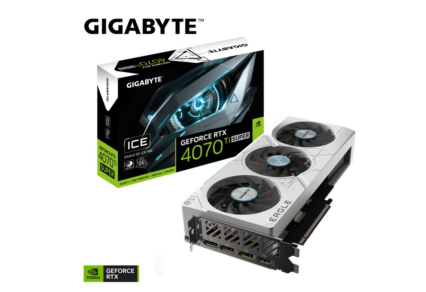 Gigabyte GeForce RTX 4070 Ti SUPER EAGLE OC 16G Grafikkarte von Gigabyte