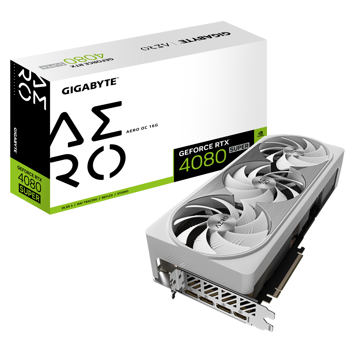 Gigabyte GeForce RTX 4080 SUPER 16GB Aero OC - 16GB GDDR6X, 1x HDMI, 3x DP von Gigabyte