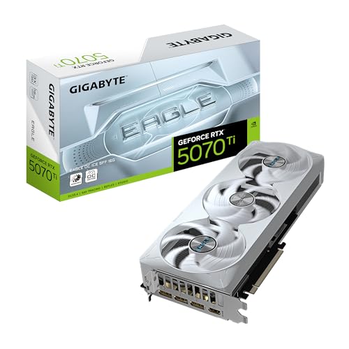 Gigabyte GeForce RTX 5070 Ti Eagle OC Ice SFF 16G Grafikkarte - 16GB GDDR7, 256 Bit, PCI-E 5.0, 2542 MHz Core Clock, 3 x DP 2.1a, 1 x HDMI 2.1b, NVIDIA DLSS 4, GV-N507TEAGLEOC ICE-16GD Gigabyte GeForce RTX 5070 Ti Eagle OC Ice SFF 16G Grafikkarte - 16GB GDDR7, 256 Bit, PCI-E 5.0, 2542 MHz Core Clock, 3 x DP 2.1a, 1 x HDMI 2.1b, NVIDIA DLSS 4, GV-N507TEAGLEOC ICE-16GD von Gigabyte