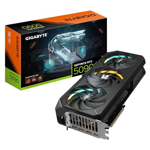 Gigabyte GeForce RTX 5090 Gaming OC 32G Grafikkarte - 32GB GDDR7, 512 Bit, PCI-E 5.0, 2550MHz Core Clock, 3 x DP 2.1a, 1 x HDMI 2.1b, NVIDIA DLSS 4, GV-N5090GAMING OC-32GD Gigabyte GeForce RTX 5090 Gaming OC 32G Grafikkarte - 32GB GDDR7, 512 Bit, PCI-E 5.0, 2550MHz Core Clock, 3 x DP 2.1a, 1 x HDMI 2.1b, NVIDIA DLSS 4, GV-N5090GAMING OC-32GD von Gigabyte