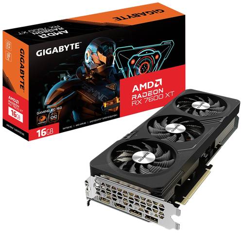 Gigabyte Grafikkarte AMD Radeon RX 7600 XT GAMING OC 16GB GDDR6-RAM PCIe x16 HDMI®, DisplayPort RGB von Gigabyte