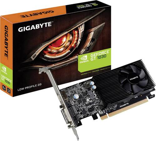 Gigabyte Grafikkarte Nvidia GeForce GT1030 Overclocked 2GB GDDR5-RAM PCIe x16 HDMI®, DVI Low Profil von Gigabyte