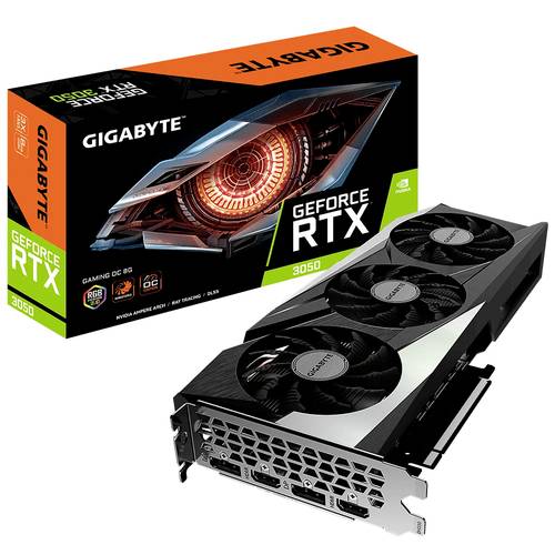 Gigabyte Grafikkarte Nvidia GeForce RTX 3050 Gaming Overclocked 8GB GDDR6-RAM PCIe HDMI®, DisplayPo von Gigabyte