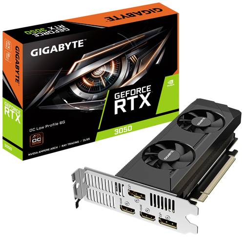 Gigabyte Grafikkarte Nvidia GeForce RTX 3050 Low Profile 6GB GDDR6-RAM PCIe x16 DisplayPort, HDMI® von Gigabyte