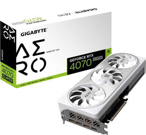 Gigabyte Grafikkarte Nvidia GeForce RTX 4070 Super AERO 16GB GDDR6X-RAM PCIe x16 HDMI®, DisplayPort von Gigabyte