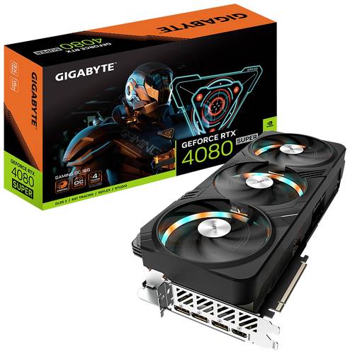 Gigabyte Grafikkarte Nvidia GeForce RTX 4080 Super GAMING OC 16GB GDDR6X-RAM PCIe x16 DisplayPort, H von Gigabyte