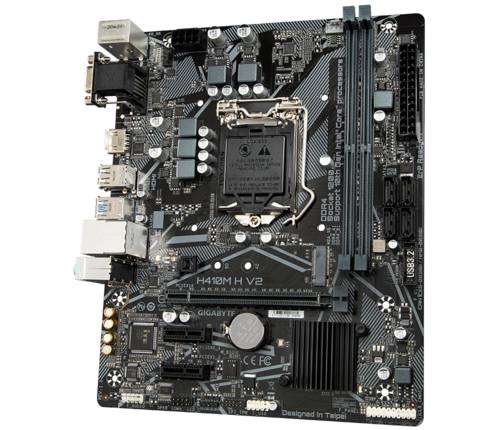 Gigabyte H410M H V2 Mainboard Sockel (PC) Intel® 1200 Formfaktor (Details) Micro-ATX Mainboard-Chip von Gigabyte