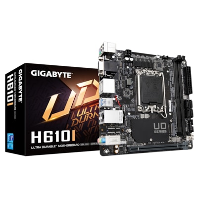 Gigabyte H610I Mini-ITX Mainboard Sockel 1700 HDMI/VGA/2xDP von Gigabyte