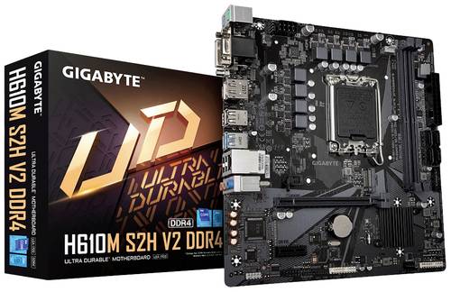 Gigabyte H610M S2H V2 DDR4 (rev. 1.0) Mainboard Sockel (PC) Intel® 1700 Formfaktor (Details) Micro- von Gigabyte