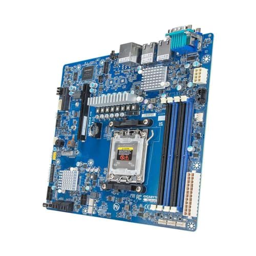 Gigabyte MC13-LE1 Sockel AM5 Micro-ATX AMD Ryzen 7000 Series DDR5 Ungepufferte ECC/Ungepufferte Dual-Kanal-ECC- 2 x 10GbE LAN-Ports. Bulk von Gigabyte