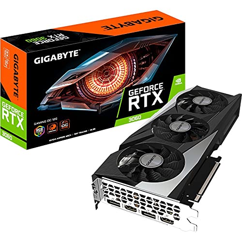 Gigabyte NVIDIA GeForce RTX 3060 GAMING OC V2 Graphics Card - 12GB GDDR6, 192-bit, PCI-E 4.0, 1837MHz Core Clock, RGB, 2x DP 1.4, 2 x HDMI 2.1, NVIDIA Ampere - GV-N3060GAMING OC-8GD von Gigabyte