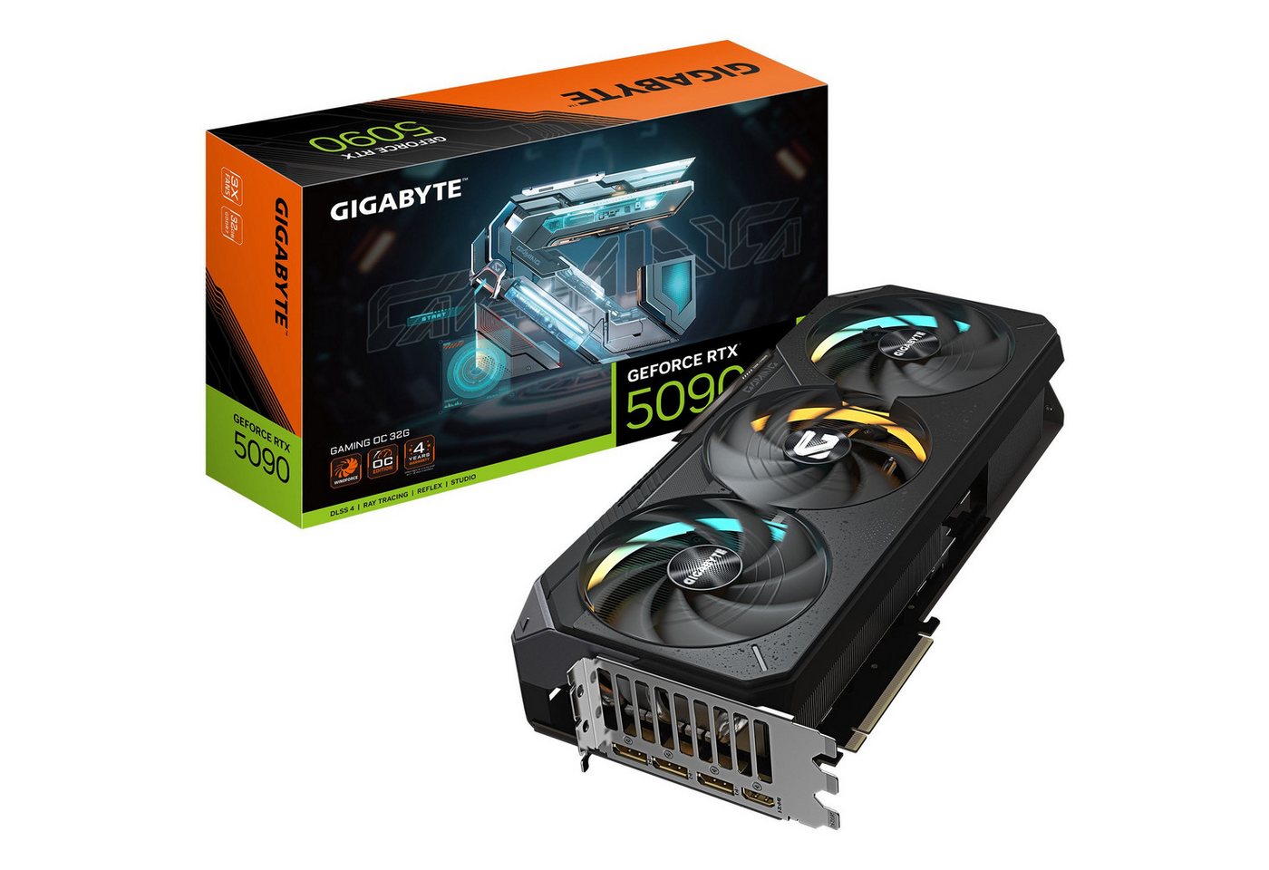 Gigabyte NVIDIA GeForce RTX 5090 Gaming OC 32GB GDDR7 HDMI DiP Grafikkarte (32 GB) von Gigabyte