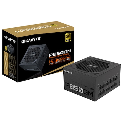 GIGABYTE P850GM 850 Watt ATX Netzteil 80+ Gold voll modular GIGABYTE P850GM 850 Watt ATX Netzteil 80+ Gold voll modular von Gigabyte