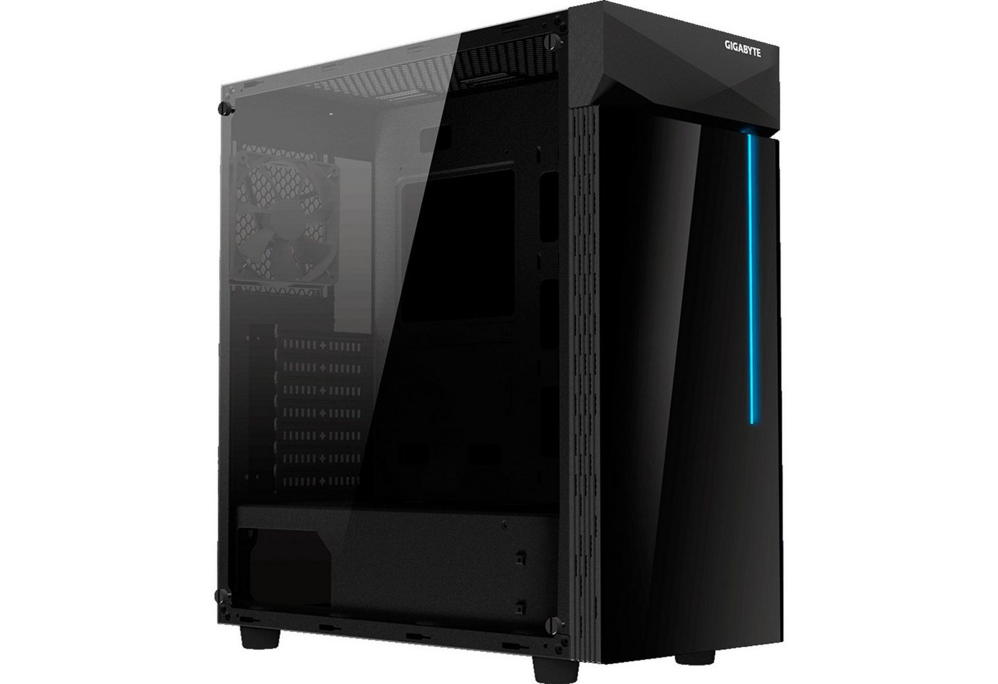 Gigabyte PC-Gehäuse GIGABYTE GB-C200G, Tower-Gehäuse, (Tempered Glass) von Gigabyte