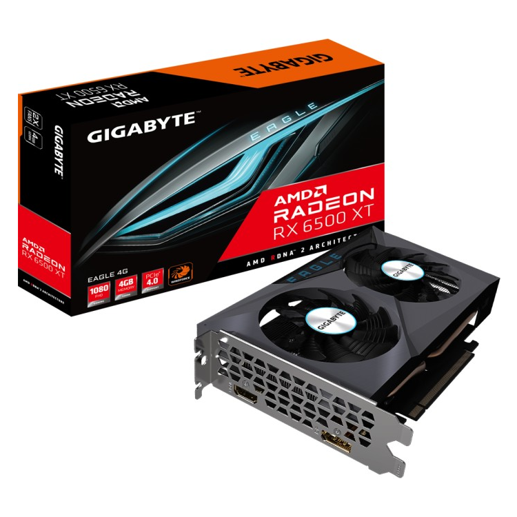 Gigabyte RX 6500XT Eagle 4GB Grafikkarte - 4GB GDDR6, HDMI, DP von Gigabyte