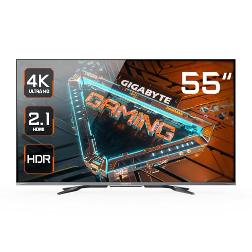 Gigabyte S55U 55" UHD Gaming-Monitor - 3840 x 2160, 120Hz, 2ms, 500 cd/m², FreeSync Premium, HDR Ready, HDMI 2.1 von Gigabyte