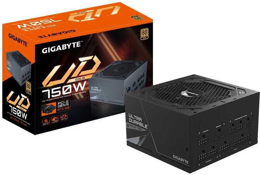 Gigabyte UD750GM PG5 Netzteil 750 W 20+4 pin ATX ATX Schwarz (GP-UD750GM PG5) von Gigabyte