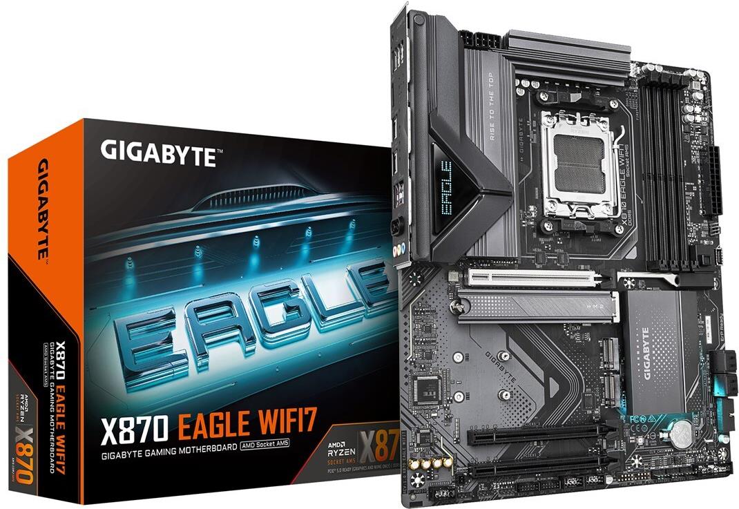 Gigabyte X870 EAGLE WIFI7 AM5 ATX MB - AMD Sockel AM5 (Ryzen Zen4) (X870 EAGLE WIFI7) von Gigabyte