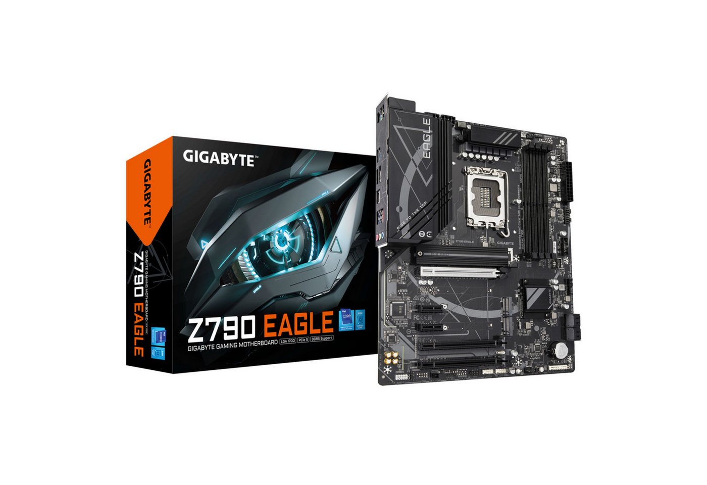 Gigabyte Z790 EAGLE Mainboard - Unterstützt 14. Gen. Intel Core CPUs, 12+1+1 Ph Mainboard Gigabyte Z790 EAGLE Mainboard - Unterstützt 14. Gen. Intel Core CPUs, 12+1+1 Ph Mainboard von Gigabyte