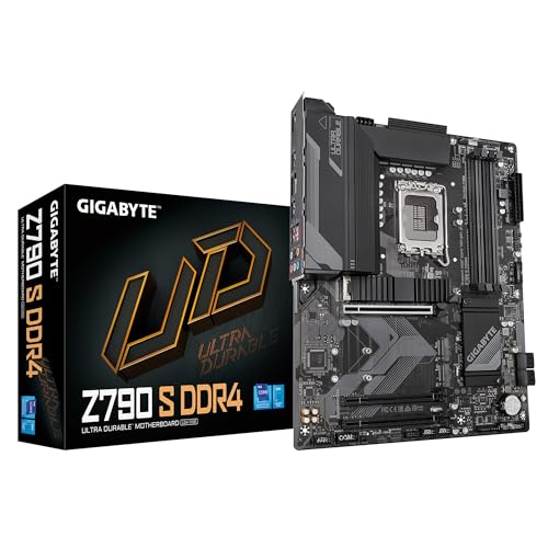 Gigabyte Z790 S DDR4 Motherboard - Unterstützt Intel Core 14th CPUs, 8+1+1 Phasen Digital VRM, bis zu 5333MHz DDR4, 3xPCIe 4.0 M.2, 2.5GbE LAN, USB 3.2 Gen 2 Gigabyte Z790 S DDR4 Motherboard - Unterstützt Intel Core 14th CPUs, 8+1+1 Phasen Digital VRM, bis zu 5333MHz DDR4, 3xPCIe 4.0 M.2, 2.5GbE LAN, USB 3.2 Gen 2 von Gigabyte