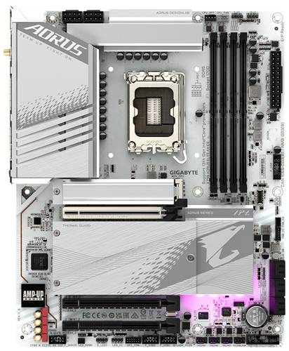 Gigabyte Z790A ELITE AX ICE Mainboard Sockel (PC) Intel® 1700 Formfaktor (Details) ATX Mainboard-Ch von Gigabyte